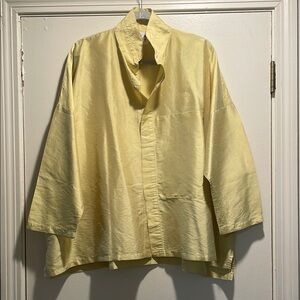 Planet Vintage Dupioni Signature Gold Button Down Shirt or Jacket